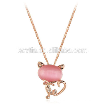 2016 Nouveaux produits de beauté Collier Opale Bijoux en or rose bijoux en or jaune